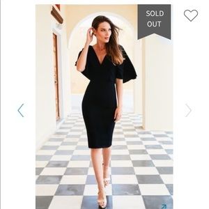 Black midi dress NWT